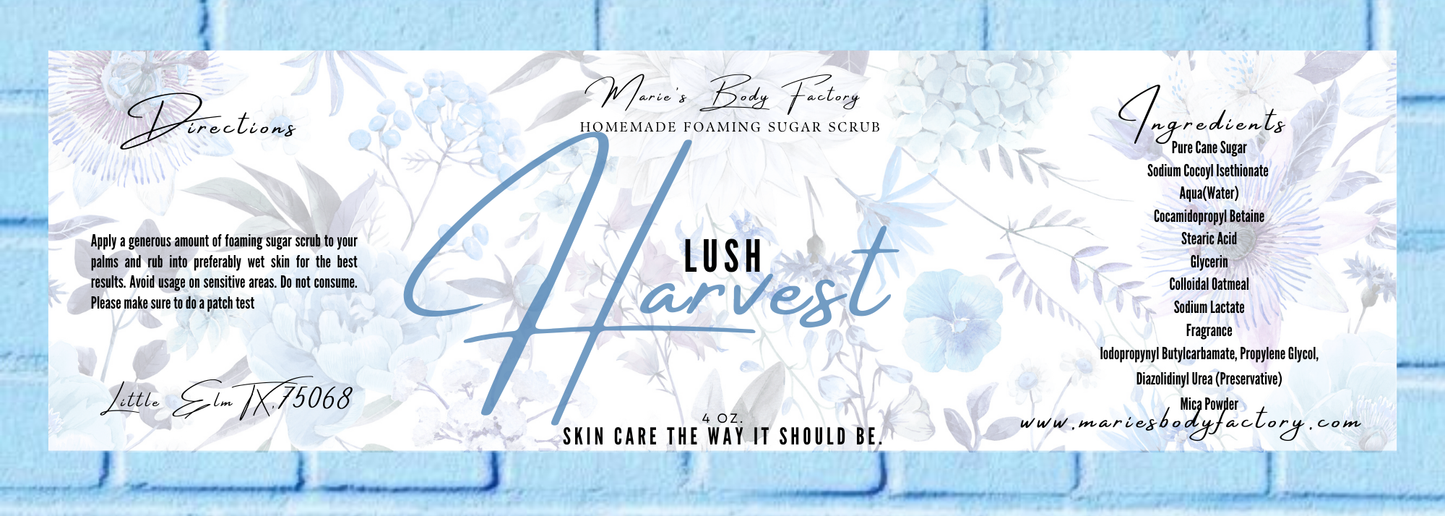 Lush Harvest Foaming Sugar Scrub