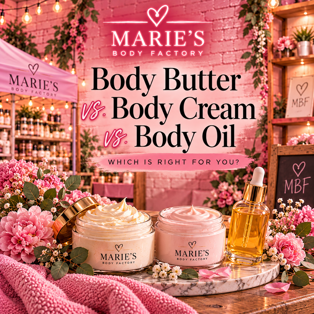 Body Butter vs. Body Cream vs. Body Oil: Which Is Right for You?