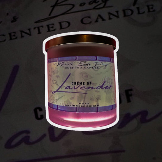 Cream Of Lavender Premium Scented Candle